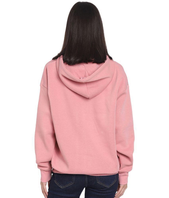 Bewakoof Cotton Pink Hooded Sweatshirt - 2XL