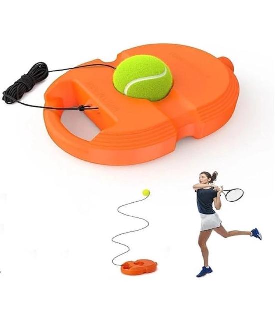 sevriza Tennis Trainer Rebound Ball with String Solo Tennis Trainer Set Self Tennis Practice Ball with String Cricket Trainer Rebound Ball with Rope Fill Sand or Water (Multicolor) (No Racke