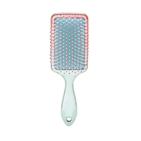 Rectangular Electroplated Hair Brush - Gradient Colour