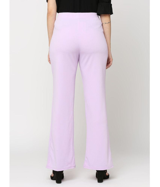 Smarty Pants - Lavender Polyester Flared Womens Formal Pants ( Pack of 1 ) - None