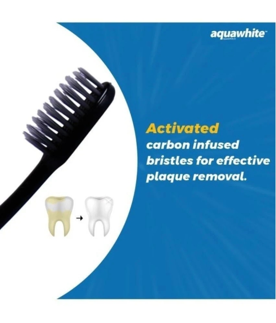 aquawhite Carbon HD Toothbrush Pack of 4