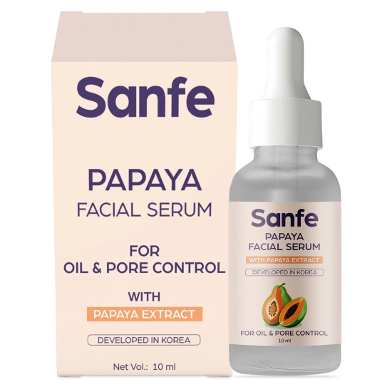 Sanfe Instant Oil Control Papaya Facial Serum - 10ml-Sanfe Instant Oil Control Papaya Facial Serum - 10ml