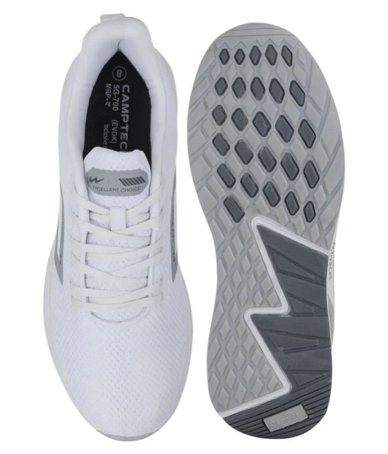 Campus EVOK White  Mens Sports Running Shoes - None