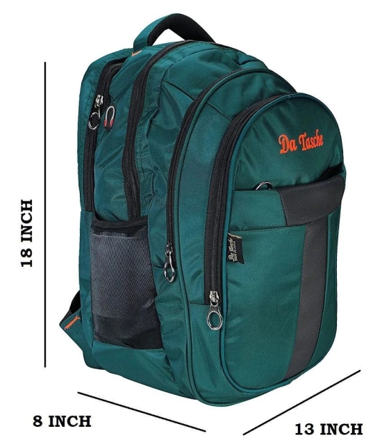 Da Tasche Green Polyester 35 Ltrs College Bag