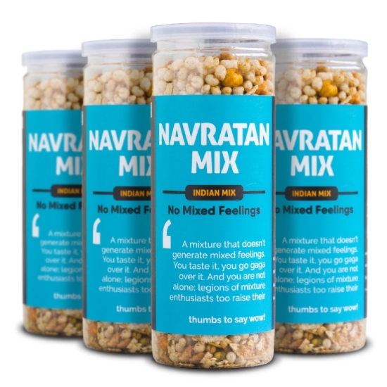 Omay Foods Navratan Mix, 100 gm Jar (Pack of 4)