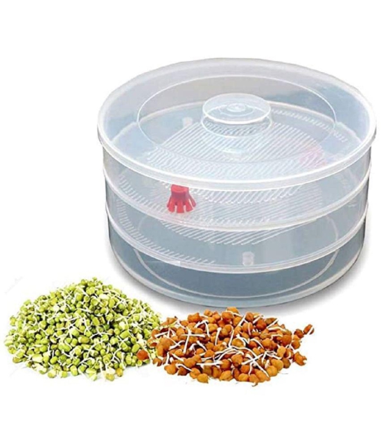 iview kitchenware Plastic 4 Compartment Sprout Maker - Transparent