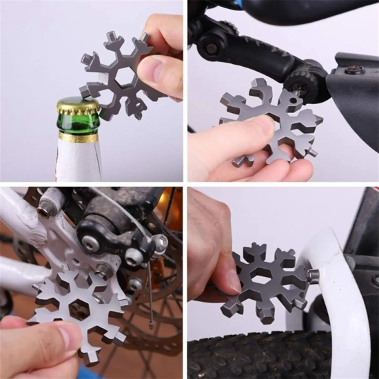 New 18-in-1 Snowflake Multi-Tool Multi-Purpose Screwdriver Tool