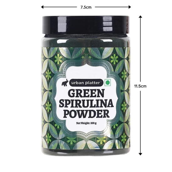 Urban Platter Pure Spirulina Powder, 300g [All-natural and Mineral-rich Detoxifying Supplement]