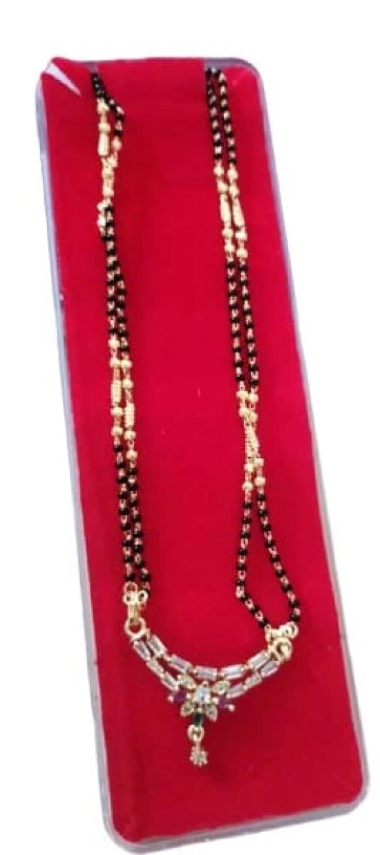 Gold Plated Traditional Indian Marathi Mangalsutra Necklace for Women