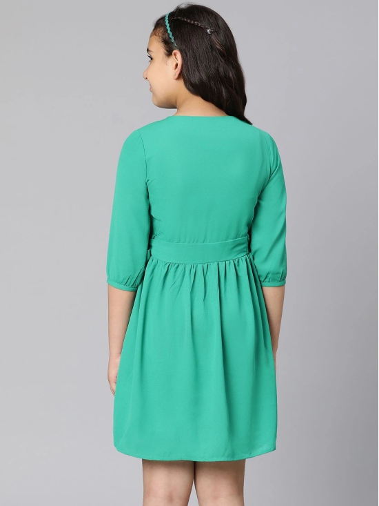 Oxolloxo Green Satin Dress