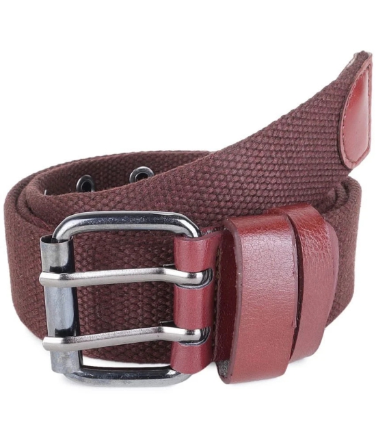 Zacharias - Brown Canvas Mens Casual Belt ( Pack of 1 ) - None