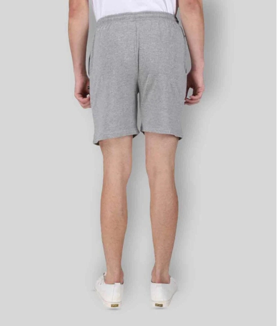 Neo Garments - Grey Cotton Mens Shorts ( Pack of 1 ) - None