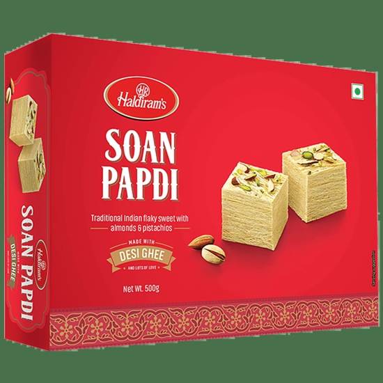 Haldiram's Sweets - Soan Papdi (Del), 500 G Pouch