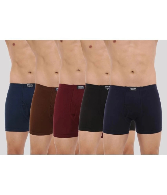 Dollar Bigboss Black Solid Cotton Blend Men Trunk (Pack of 5) - 95