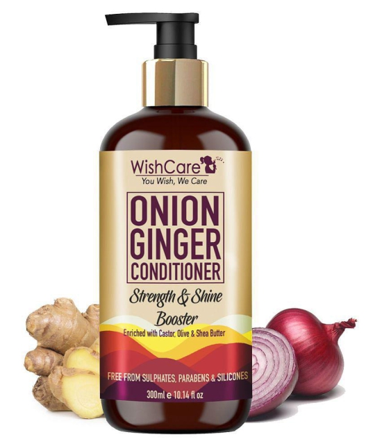 WishCare Onion Ginger Conditioner - Strength & Shine Booster Deep Conditioner 300 mL