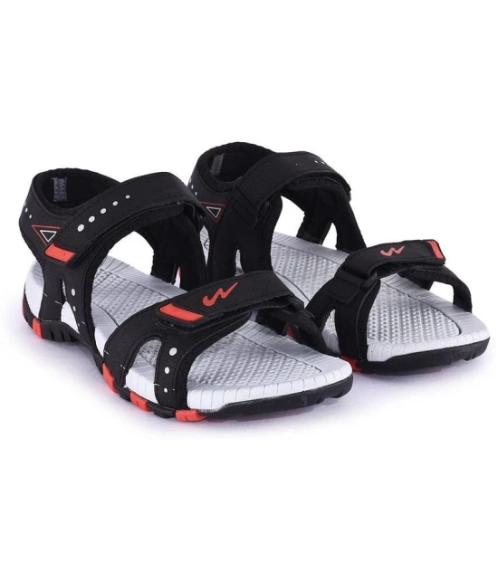 Campus - Black Mens Floater Sandals - None