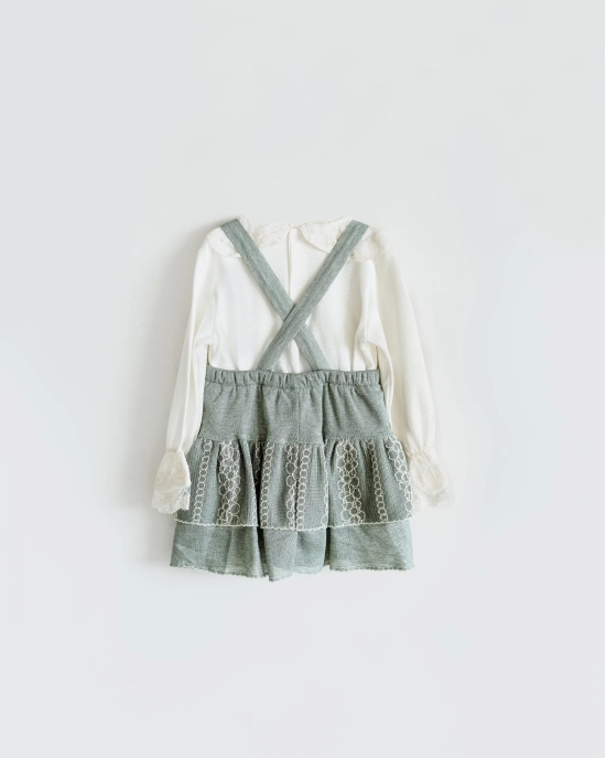 The Sweet Suspender Gown-18-24 months / Green / Girls