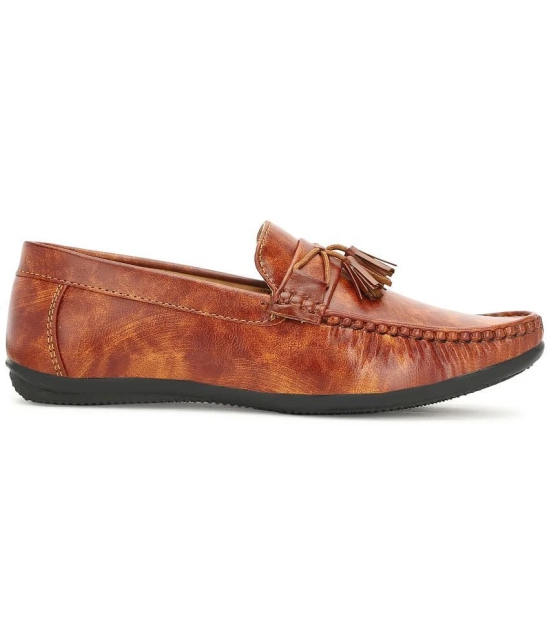 Buxton Tan Mens Tassel - 6