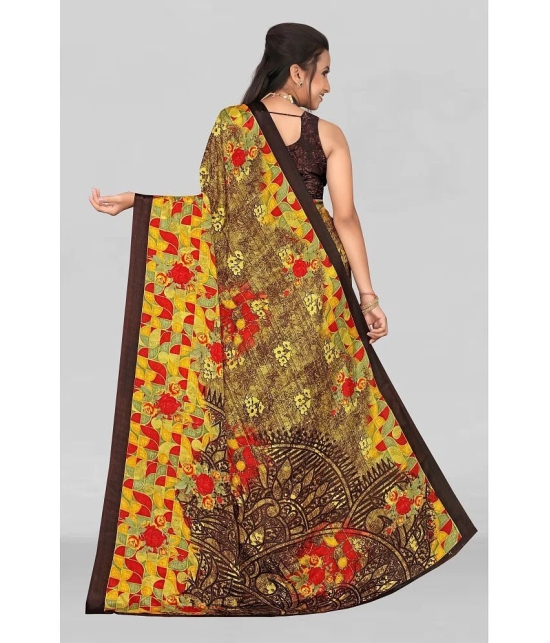 LEELAVATI - Multicolor Crepe Saree With Blouse Piece ( Pack of 1 ) - Multicolor