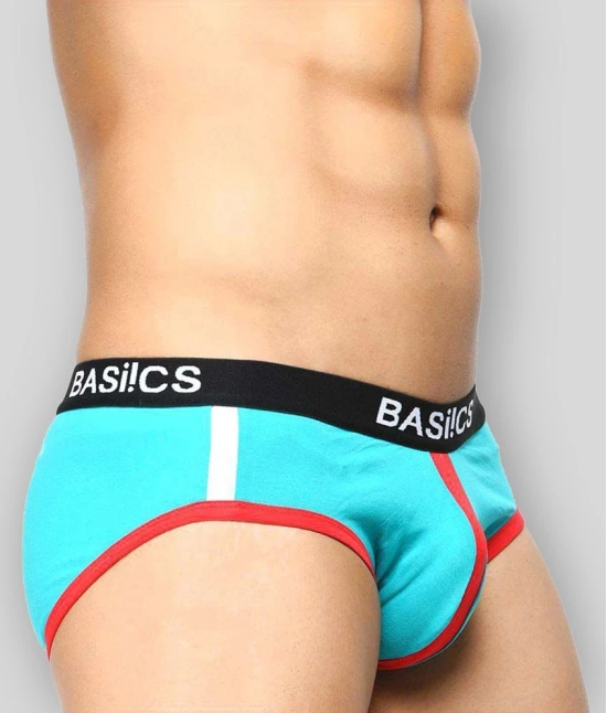 BASIICS By La Intimo Pack of 2 Cotton Blend Mens Briefs ( Multicolor ) - S