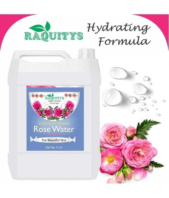 RAQUITYS Rose water face toner for glowing skin for all skin type 1 LITER