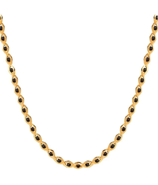 FASHION FRILL - Gold Plated Chain ( Pack of 1 ) - Gold