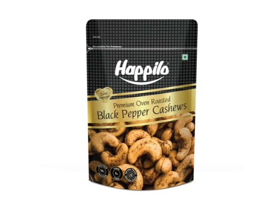 Happilo Premium Oven Roasted Cashews Black Pepper 160g