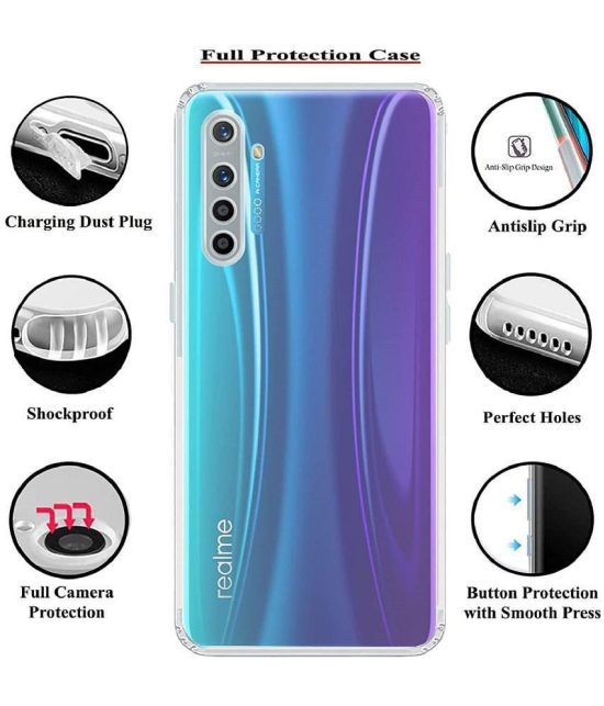 Case Vault Covers - Transparent Silicon Silicon Soft cases Compatible For Realme X2 ( Pack of 1 ) - Transparent