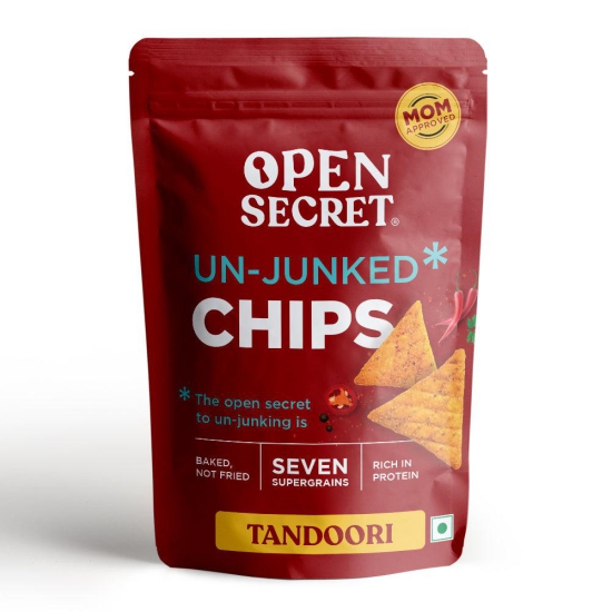 Open Secret Supergrain Chips- Tandoori - 90g - Single pack