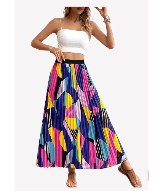 JASH CREATION Multi Color Polyester Womens Flared Skirt ( Pack of 1 ) - None