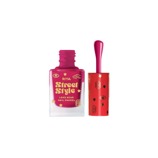 Street Style Long Wear, Quick Drying, Glossy Finish, 7-Free Formula, Nail Enamel, 100% Vegan & Cruelty Free, Shade SS 106, Pink Love,12 ML