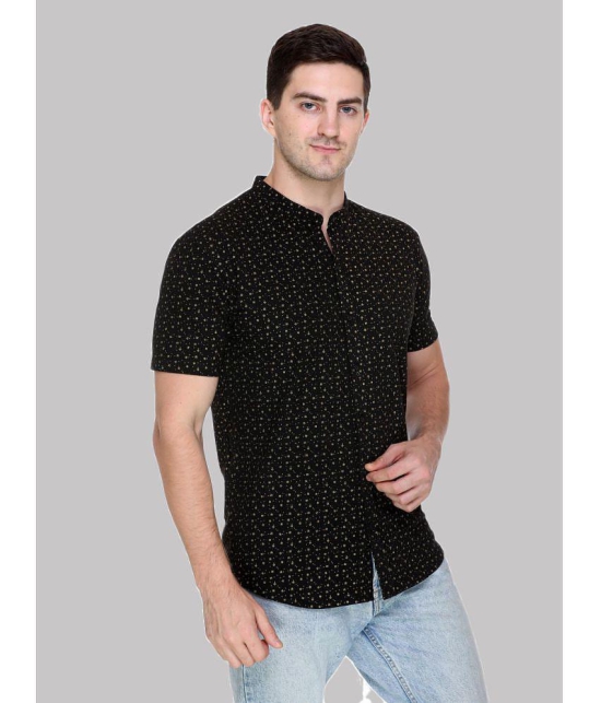 Wild West - Black Cotton Blend Regular Fit Men''s Casual Shirt ( Pack of 1 ) - None