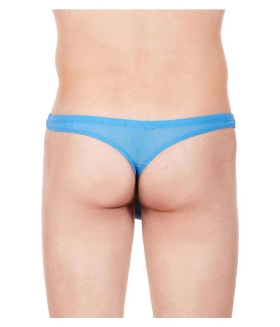 La Intimo Nylon Mens Thongs ( Blue ) - M