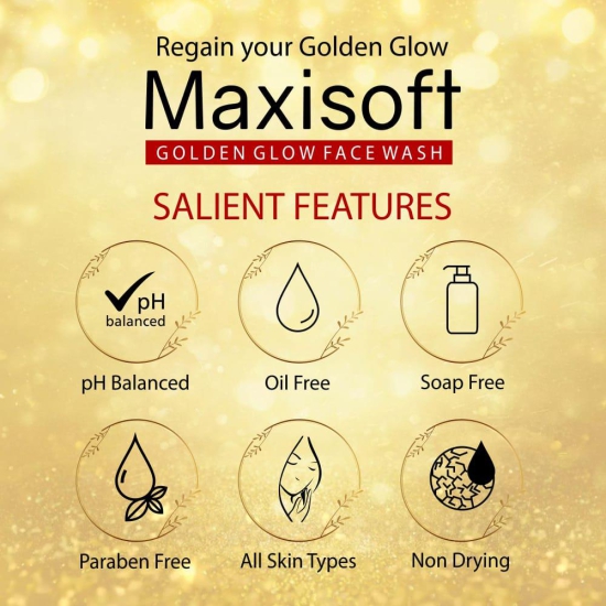Maxisoft Golden Glow Face Wash 100 ml