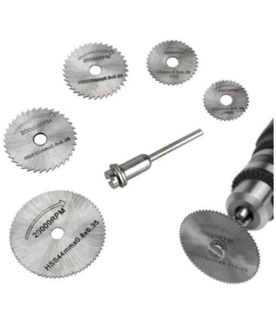 FSN-6Pc Hss Circular Saw Blade Set for Metal and Dremel Rotary for Wood Aluminum Cutting Rotary Tool