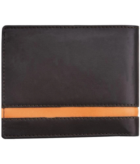 GEEO - Brown Faux Leather Mens Two Fold Wallet ( Pack of 1 ) - Brown