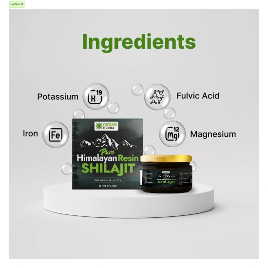 Nature Mania Pure Himalayan Shilajit Resin - 30 gm | For Men and Women