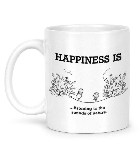 Idream Quote Printed Ceramic Coffee Mug 1 Pcs 330 mL - White