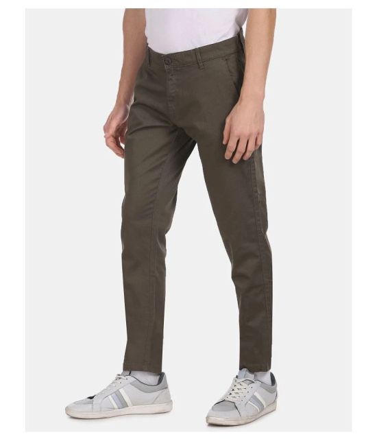 Ruggers Brown Regular -Fit Flat Trousers Single - None