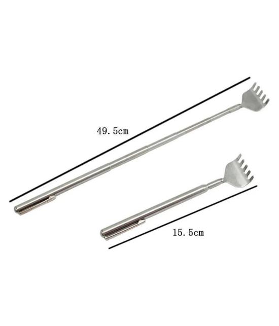 Extendable Stainless Steel Back Itching Scratcher With Telescopic Itching Stick