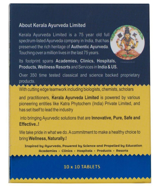 Kerala Ayurveda Glymin Plus 100 Tablets, For Managing Blood Sugar Levels, Healthy Glucose Metabolism