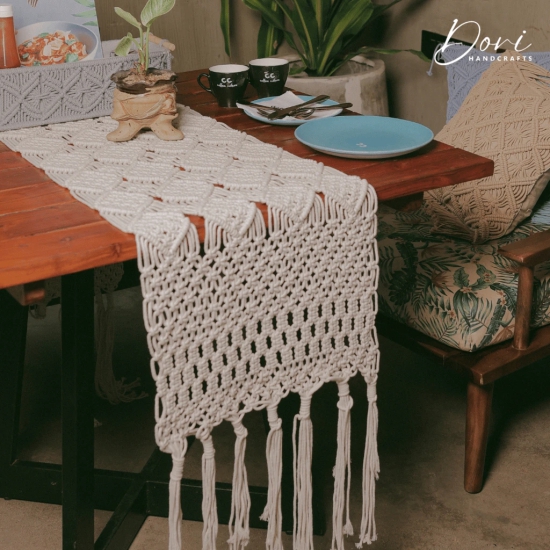 Macrame Table Runner