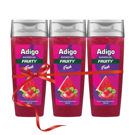 Adigo | Shower gel | Fruity | Fresh 250ml (Pack Of 3)