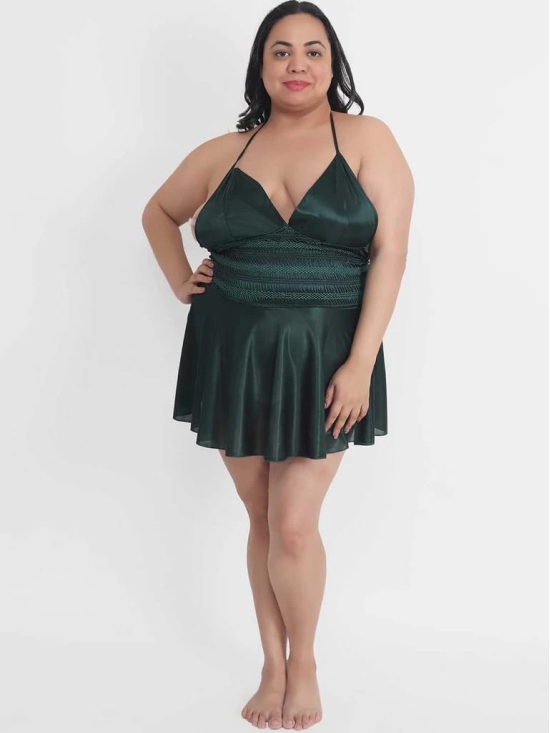 Plus Size Hot Short Green Bikini Dress for Honeymoon BB35Gb