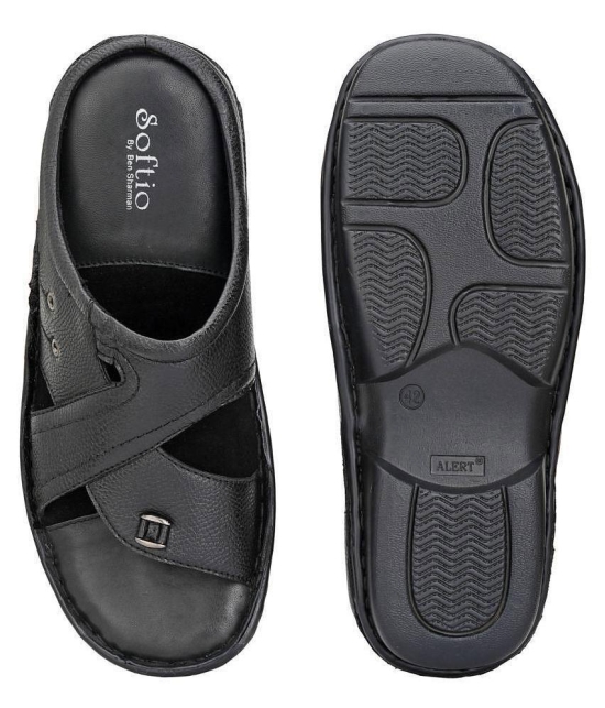 softio Black Flip Flops - 10