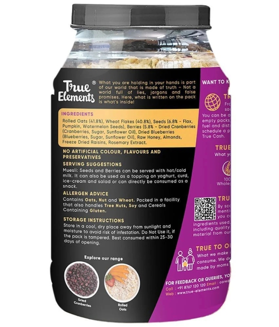 True Elements Seeds & Berries Muesli 1000 gm