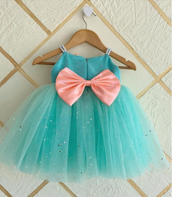 Cutedoll Mint Net Sparkle with butterfly kids Girls Dress-18-24 Month