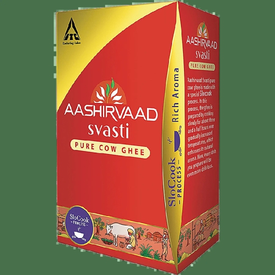 Aashirvaad Svasti Cow Ghee/Tuppa, 1 L Pet Pack