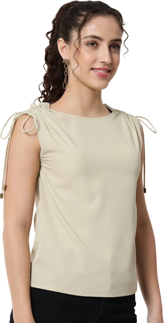 ALL WAYS YOU Women Top Crepe fabric  Light Green XL