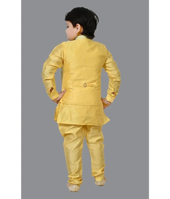 J D Creation - Kurta,Pajama & Waistcoat Set for Boys - None